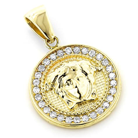 versace pendant 14k|versace designer pendants.